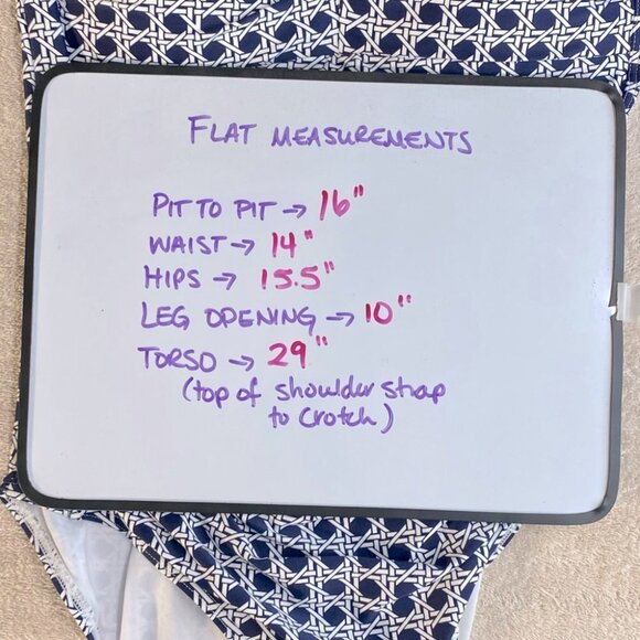 BOND-EYE Australia Navy Blue White Print One Piece Swimsuit XS - Picture 4 of 12